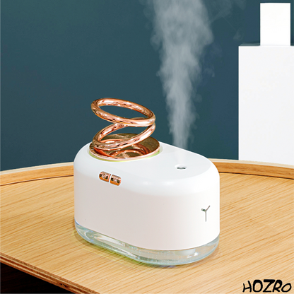 Difuzor Aromaterapie cu 2 Inele HOZRO, Design Elegant, Purificare Aer și Relaxare cu Uleiuri Esențiale HOZRO