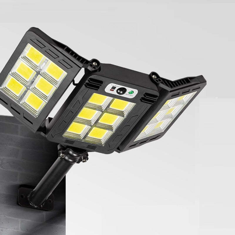 Lampă Solară de Perete / Stradală HOZRO, Model W786COB – Iluminare LED Dreptunghiulară, cu Senzor de Mișcare, Rezistentă la Intemperii, Ideală pentru Exterior HOZRO