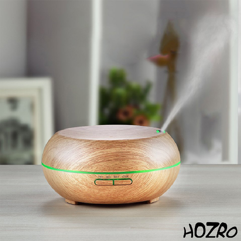 Difuzor HOZRO, Aromaterapie 022 Bej – Umidificator cu Ultrasunete, Lumină LED și Design Elegant pentru Relaxare și Confort HOZRO
