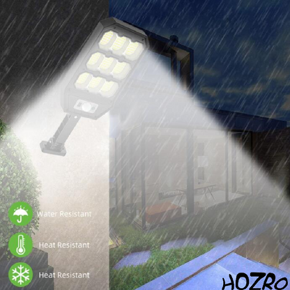 Lampă Solară HOZRO, Model LF-1769 – Iluminare LED Puternică, Încărcare Solară, Rezistentă la Intemperii, Ideală pentru Curți, Grădini și Spații Exterioare HOZRO