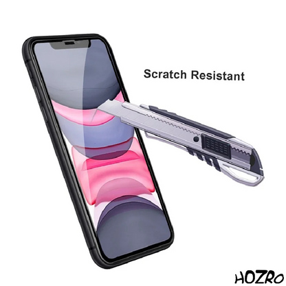 Folie HOZRO, de Sticla, Premium 5D Full Cover, Compatibila cu iPhone 11, Sticla Securizata 9H, Anti-Amprenta, Margini Negre – Protectie Completa si Eleganta pentru Ecran HOZRO