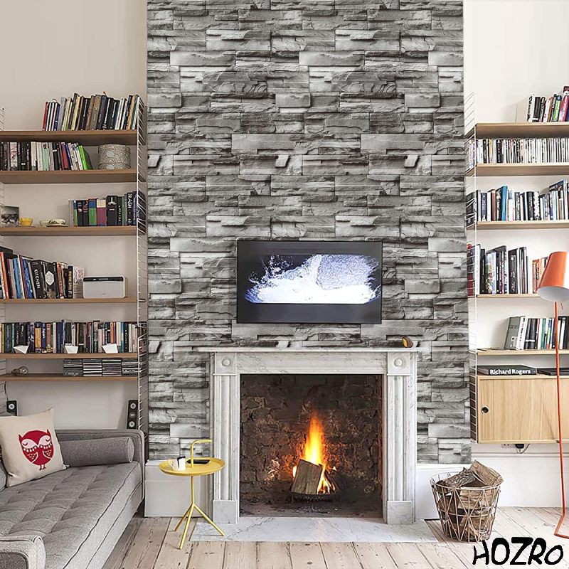 Tapet 3D autoadeziv HOZRO, Model imitatie caramida, design modern, foarte usor de montat, K7373-17 HOZRO