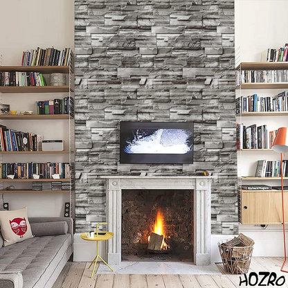 Tapet 3D autoadeziv HOZRO, Model imitatie caramida, design modern, foarte usor de montat, K7373-17 HOZRO