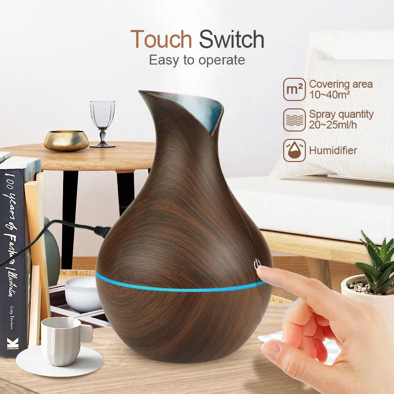 Umidificator Portabil cu Design din Lemn – Confort, Relaxare 🌿💧 BESTSELLS