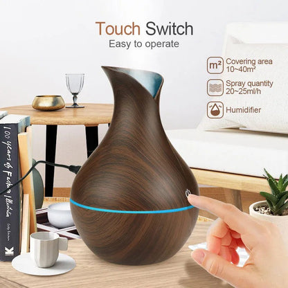 Umidificator Portabil cu Design din Lemn – Confort, Relaxare 🌿💧 BESTSELLS