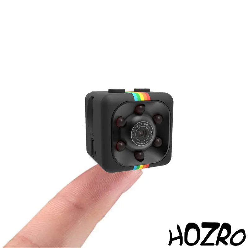 Camera mini spion HOZRO, FULL HD SQ11 cu detectare a mișcării, dimensiuni 23x23x22 mm, Negru - Compactă și Discretă pentru Supraveghere de Înaltă Calitate HOZRO
