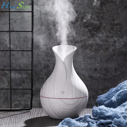 🌫️ Difuzor Aromaterapie Alb – Control Tactil, Lumină Ambientală, 200ml, Umidificator Silentios cu Alimentare USB BESTSELLS