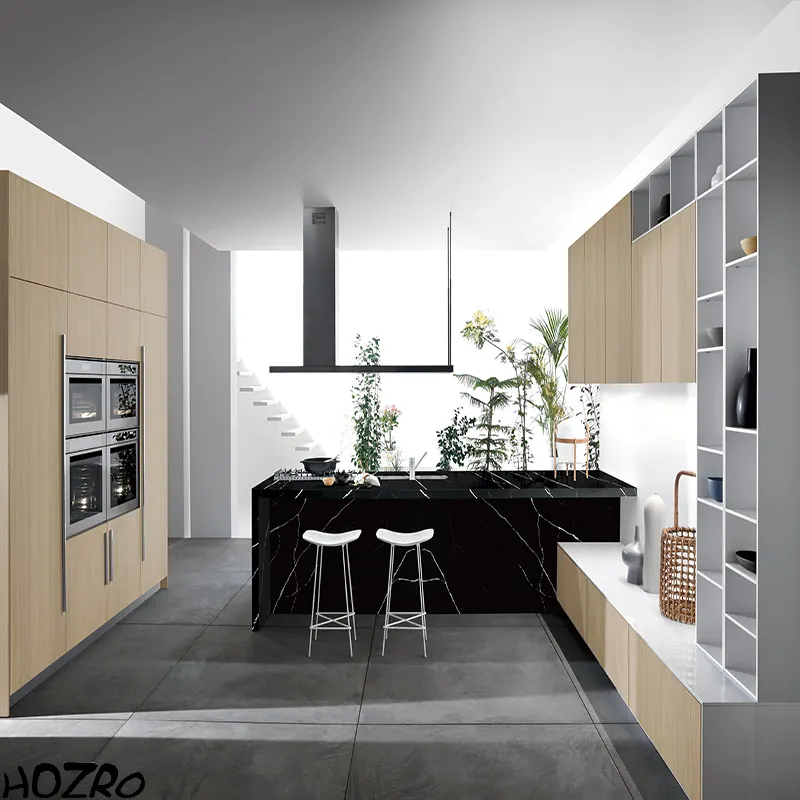Set 10x Panouri decorative HOZRO, autoadezive, imitatie marmura, grosime 2mm, dimensiuni 30x60cm, suprafata acoperita 1.8 mp, Marmura Midnight Black HOZRO
