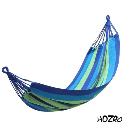 Hamac Simplu HOZRO, Portabil și Confortabil pentru Relaxare în Aer Liber, Disponibil în Culorile Roșu și Albastru HOZRO