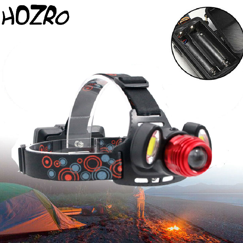 💡 Lanternă de Cap HOZRO, 3 LED Oval – Iluminare Puternică, Reglabilă și Hands-Free pentru Camping, Drumeții, Ciclism sau Activități de Noapte HOZRO