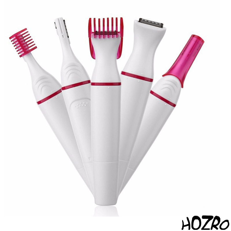 Aparat de Ras 5 In 1 HOZRO, pentru Zone Sensibile – Ideal pentru Corp, Bikini, Axilă și Față HOZRO
