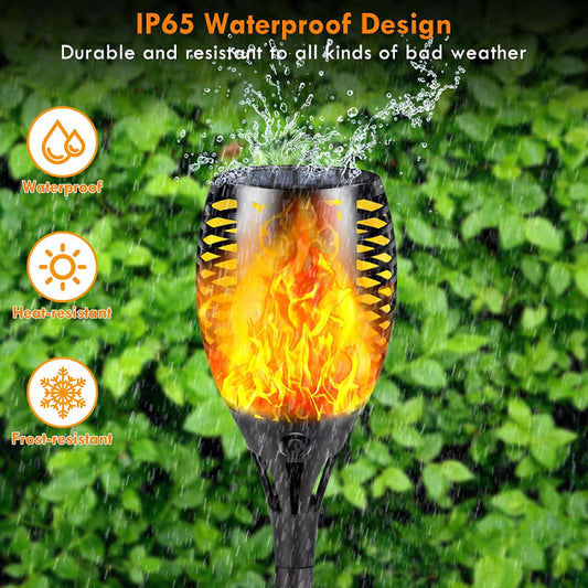 Țăruș Grădină HOZRO, cu Efect de Flacără Mare – Lampă Solară Decorativă pentru Exterior HOZRO