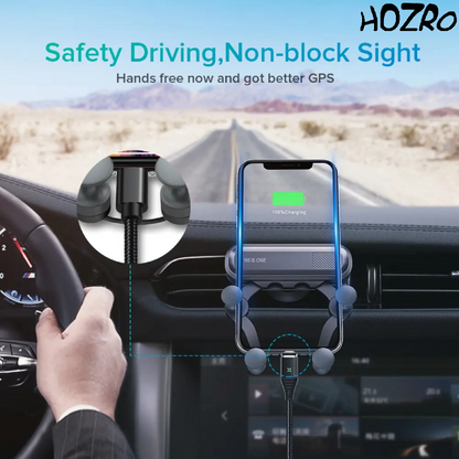 Suport Auto Telefon HOZRO, Gravity, pentru Clema de Ventilație Auto – Fixare Rapidă și Sigură, Design Elegant HOZRO