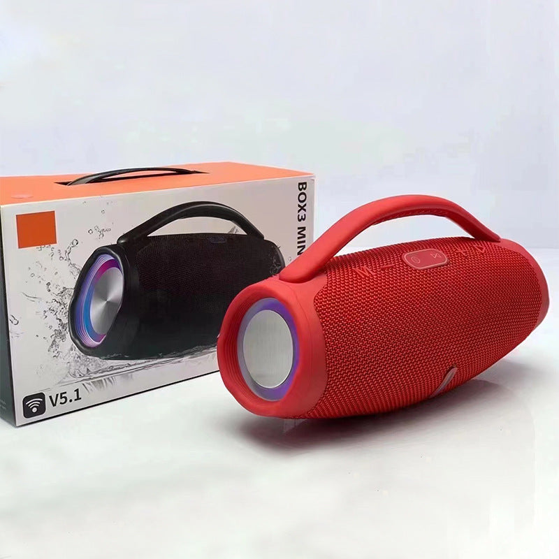 🎶 Boxă Portabilă HOZRO, Super Bass Booms Box 3 Bluetooth, cu Mâner, Sunet Puternic 3D Stereo, Slot USB, Card TF, Radio FM și Rezistență la Apă IPX6 – Design Modern, Autonomie Extinsă și Culori Vibrante HOZRO