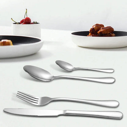 Set de Tacâmuri 24 Piese – Oțel Inoxidabil, Design Modern, Silver BESTSELLS
