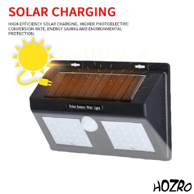 Lampă Solară HOZRO, Model 1626A – LED Puternic, Încărcare Solară Automată, Rezistentă la Intemperii, Ideală pentru Curte, Grădină, Terasă și Alei HOZRO