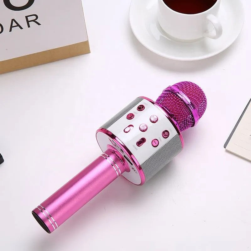Microfon Wireless pentru Karaoke cu Bluetooth, Pink – Distracția începe aici! 🎤 BESTSELLS