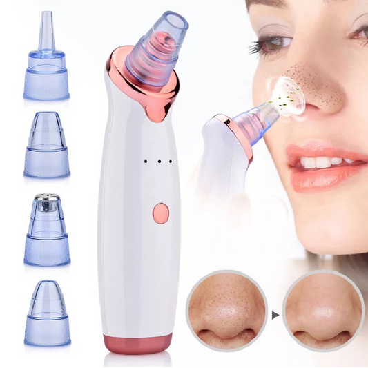 Aparat HOZRO, pentru Curățarea Punctelor Negre – Dispozitiv Facial Alb/Roz, Îngrijirea Tenului și Eliminarea Impurităților HOZRO