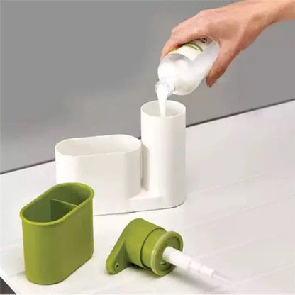 Organizator Chiuveta Cu Dispenser De Detergent Si Supot Pentru Burete🔥 BESTSELLS