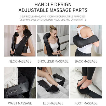 Aparat de Masaj Shiatsu 3D Bidirecțional – Relaxare Completă pentru Gât, Spate, Umeri, Picioare și Talie BESTSELLS