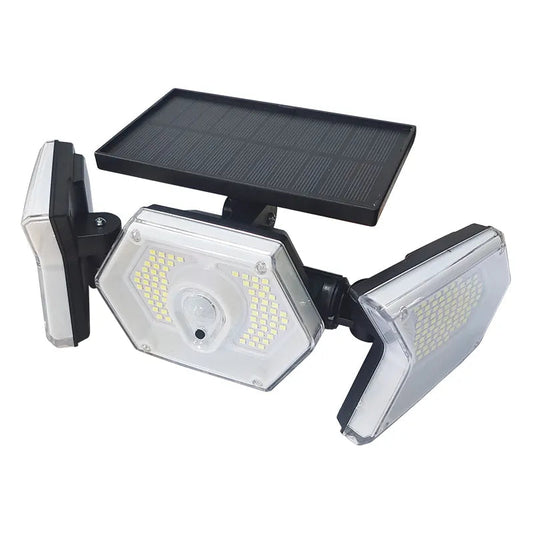Lampa solara de perete HOZRO, cu senzor de miscare, Model W774A , panou solar, telecomanda si iluminare automata pentru exterior HOZRO