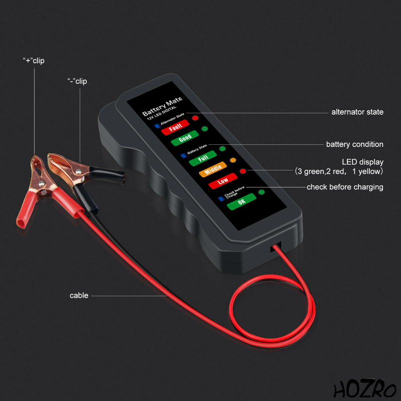 Tester Alternator HOZRO, Diagnostic Rapid și Precise pentru Mașina Ta HOZRO