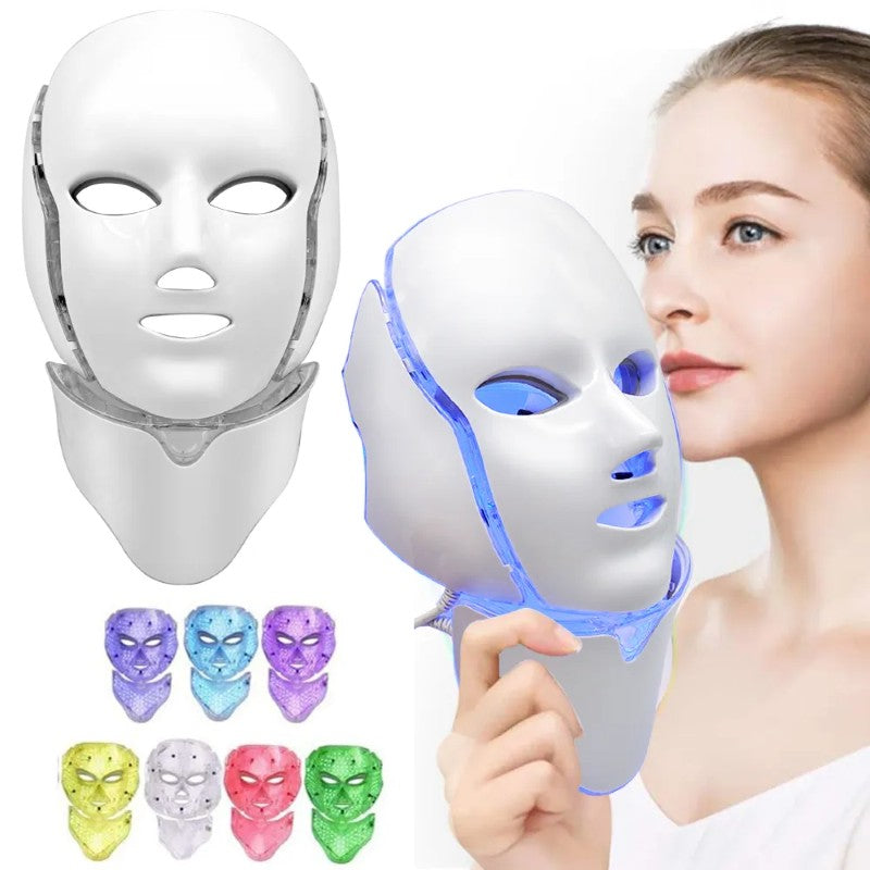 ✨ Mască Facială 7în1 cu LED – Tratamente profesionale, direct la tine acasă! BESTSELLS