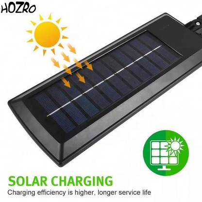 Lampă Solară LED HOZRO, 72W, Model SL-182, cu Senzor de Mișcare – Montare pe Perete, Design Dreptunghiular, Iluminat Exterior Puternic și Eficient HOZRO
