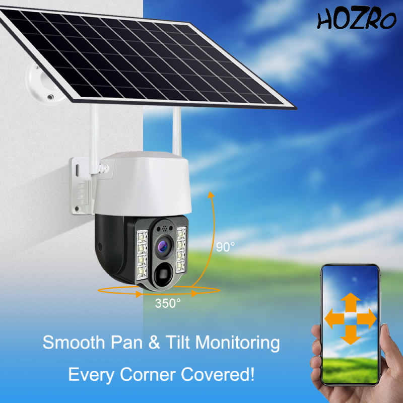 Cameră de Supraveghere  HOZRO, Model VCS03 cu Conectivitate 4G, Monitorizare HD, Detecție Mișcare Inteligentă și Acces de la Distanță prin Aplicație Mobilă – Ideală pentru Locuințe, Birouri și Spații Comerciale HOZRO