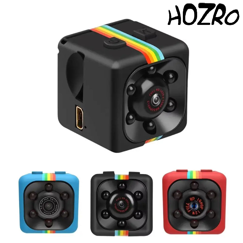 Camera mini spion HOZRO, FULL HD SQ11 cu detectare a mișcării, dimensiuni 23x23x22 mm, Negru - Compactă și Discretă pentru Supraveghere de Înaltă Calitate HOZRO