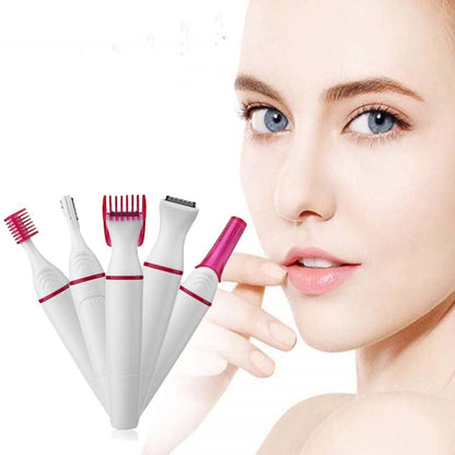 Aparat de Ras 5 In 1 HOZRO, pentru Zone Sensibile – Ideal pentru Corp, Bikini, Axilă și Față HOZRO