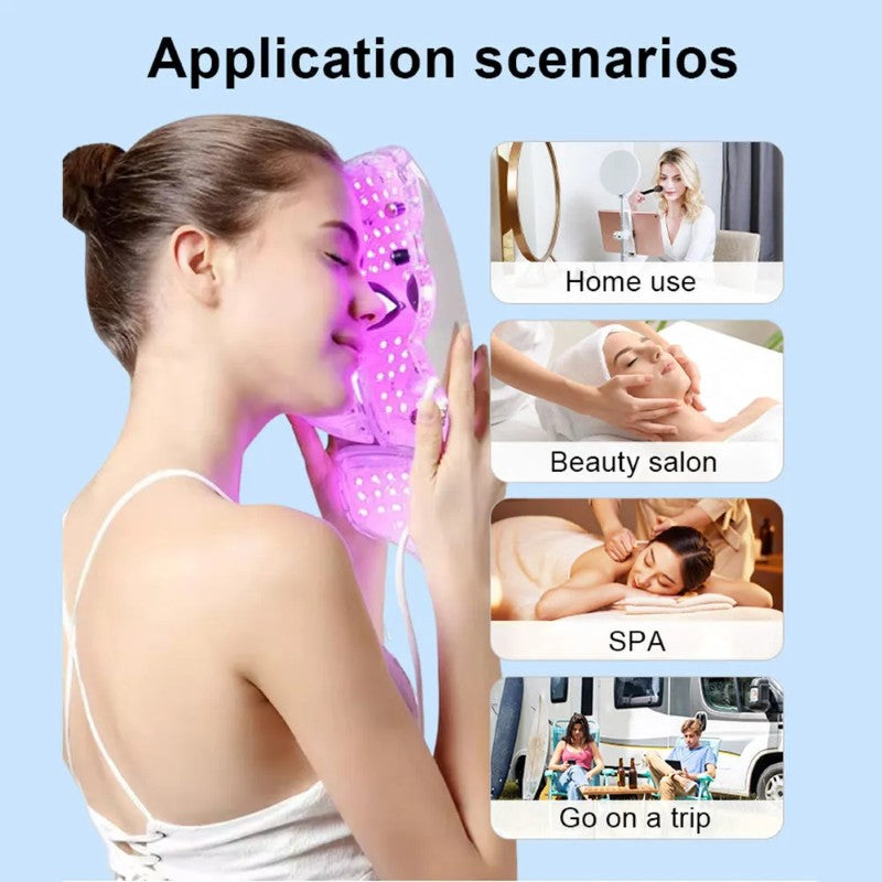 ✨ Mască Facială 7în1 cu LED – Tratamente profesionale, direct la tine acasă! BESTSELLS