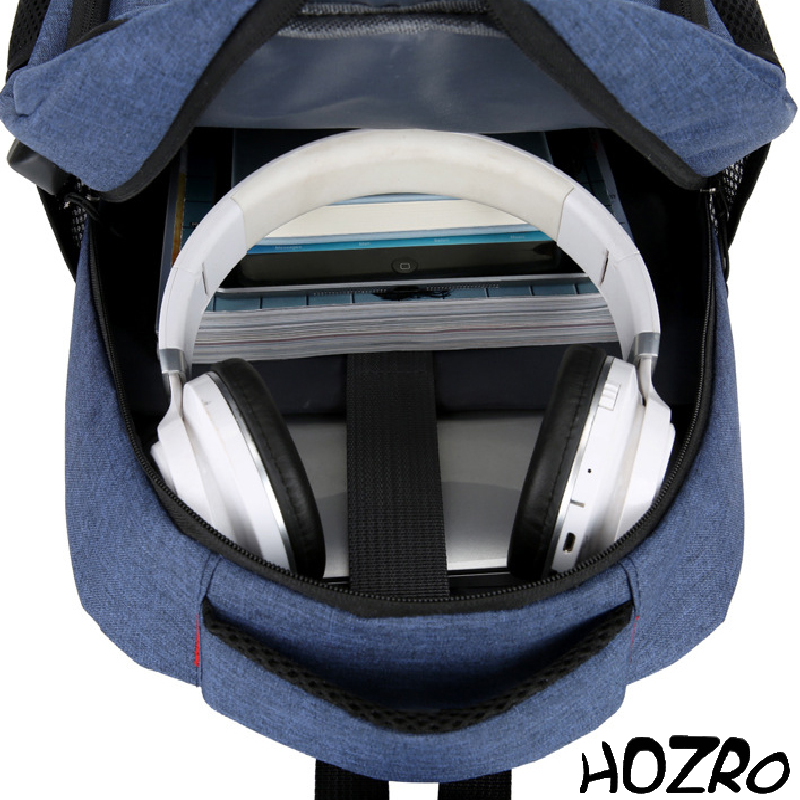 Rucsac Laptop HOZRO, 14 inch, Port USB, Poliester Rezistent, Compartiment Laptop, Călătorie, Școală sau Birou HOZRO