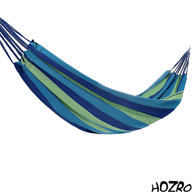 Hamac Simplu HOZRO, Portabil și Confortabil pentru Relaxare în Aer Liber, Disponibil în Culorile Roșu și Albastru HOZRO