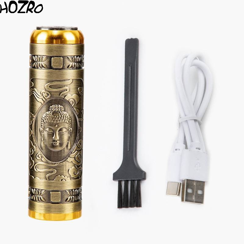 Trimmer HOZRO, Model Buddha Mic – Aparat de Tuns și Contur pentru Păr și Barbă, Design Compact și Elegant HOZRO