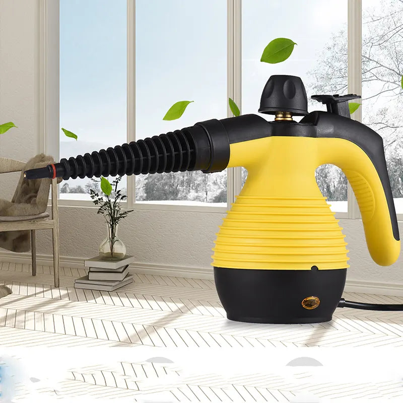 Aparat cu Aburi HOZRO, 1000W, Capacitate 250 ml, pentru Curatare, Degresare si Dezinfectare – Solutia Ideala pentru Toate Suprafetele, Galben HOZRO