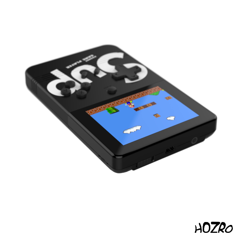 Consolă Retro HOZRO, Portabilă SUP 400 în 1 – Game Box cu Ecran și Controller, Ieșire TV, Jocuri Clasice Mario, Contra, Turtles și Alte 400 de Jocuri, Negru HOZRO