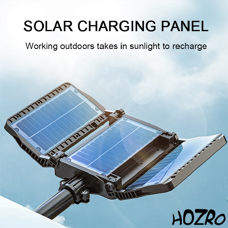 Lampă Solară HOZRO, Model W785-3 Iluminare LED Puternică, Încărcare Solară, Rezistentă la Intemperii, Ideală pentru Exterior HOZRO