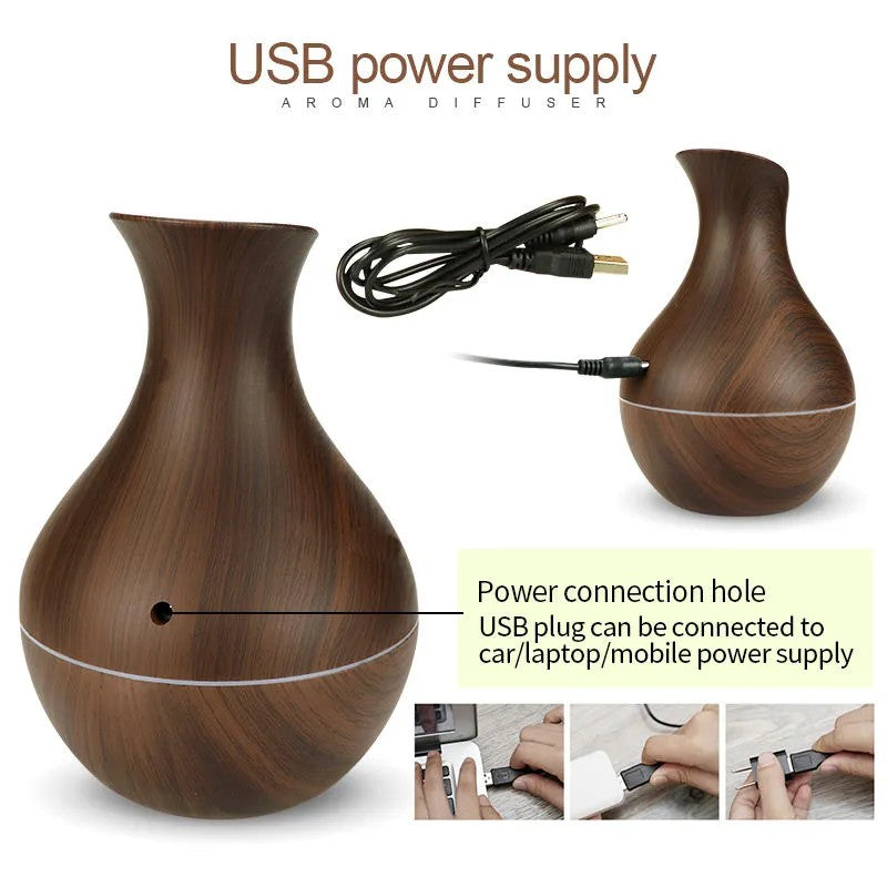 Umidificator Portabil cu Design din Lemn – Confort, Relaxare 🌿💧 BESTSELLS