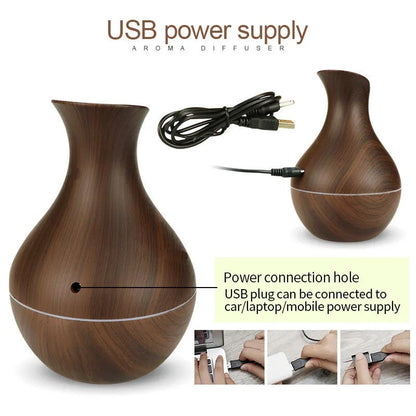 Umidificator Portabil cu Design din Lemn – Confort, Relaxare 🌿💧 BESTSELLS