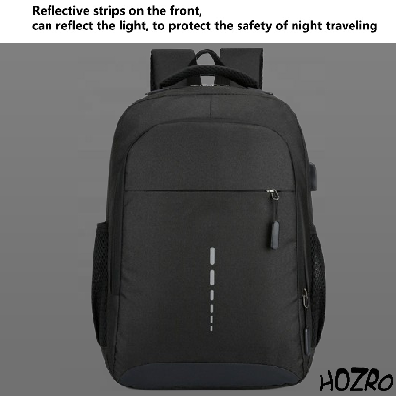 Rucsac Laptop HOZRO, 14 inch, Port USB, Poliester Rezistent, Compartiment Laptop, Călătorie, Școală sau Birou, Vișiniu HOZRO