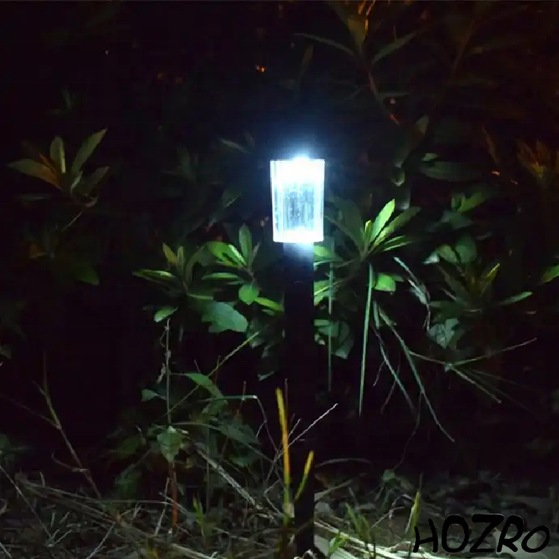 Set 10 Lămpi Solare de Grădină HOZRO, cu Țăruș de Fixare, Iluminat Exterior LED, Încărcare Solară, Rezistente la Intemperii HOZRO