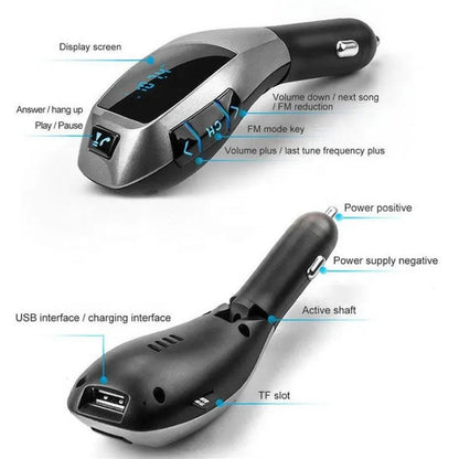 🚗 Modulator FM Auto cu Bluetooth X5 – Conectivitate Rapidă și Muzică Fără Limite! 🎶 BESTSELLS