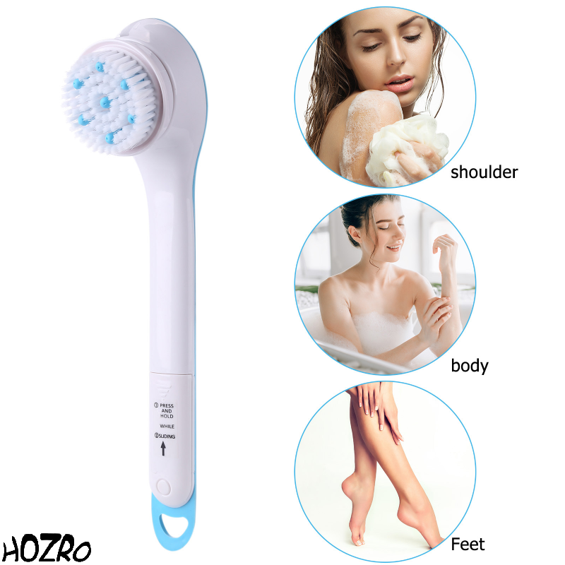 Perie electrică HOZRO, de masaj și curățare Spin Spa, cu multiple capete interschimbabile, design ergonomic și funcționare pe baterii, ideală pentru exfoliere, îngrijirea pielii și relaxare în timpul dușului HOZRO