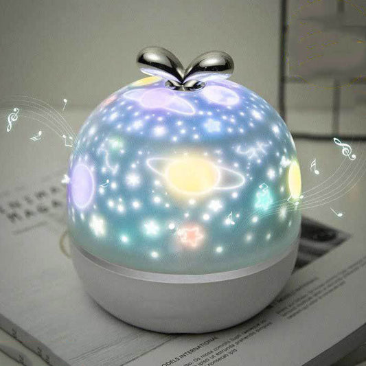 Star Light Veioză HOZRO, Lampă LED cu Proiecție de Stele, Iluminare Multicoloră și Design Decorativ pentru Dormitor sau Birou HOZRO