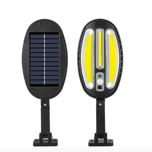 Lampa HOZRO, cu incarcare solara si telecomanda, senzor de miscare si lumina, 3 moduri de iluminare, stare de veghe, 96 LED, HB-8188A HOZRO