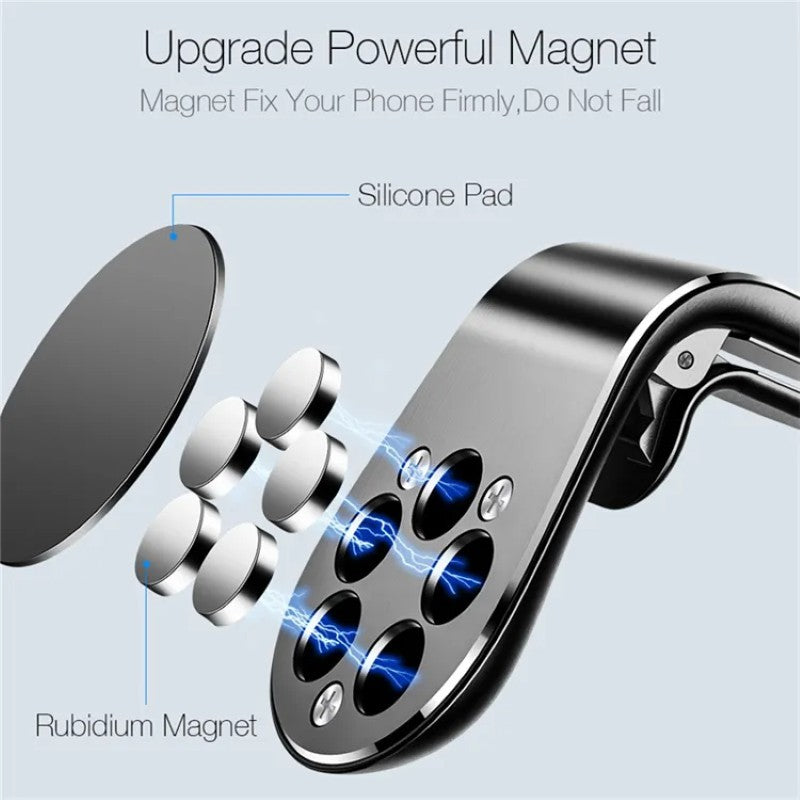Suport Magnetic „L” Silver – Eleganță și Funcționalitate în Formă Compactă BESTSELLS