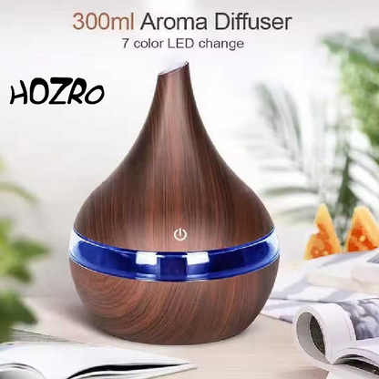 Difuzor Aromaterapie HOZRO, Model 041 Maro – Umidificator și Difuzor de Arome cu LED, Design Elegant pentru Relaxare și Aromaterapie HOZRO