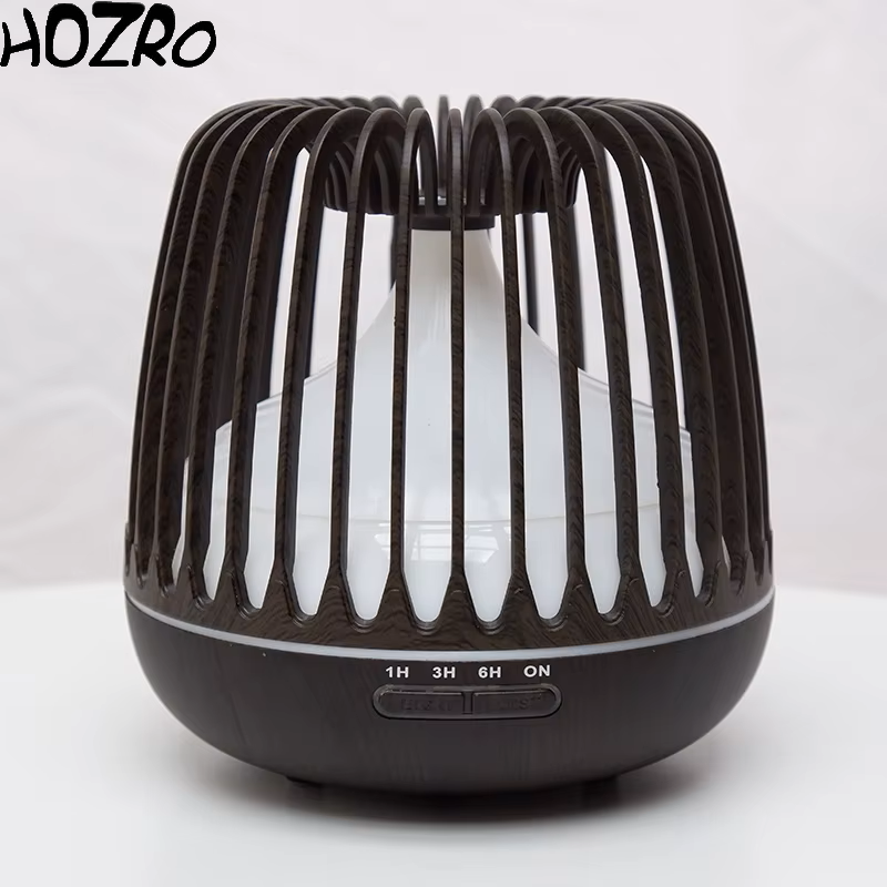 ✨ Difuzor HOZRO, Aromaterapie Gratii Maro – Umidificator cu Ultrasunete, Lumină LED și Design Elegant din Lemn pentru Relaxare și Confort HOZRO