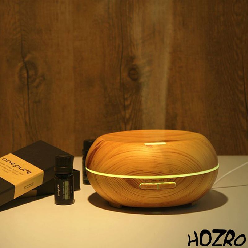 Difuzor HOZRO, Aromaterapie 022 Bej – Umidificator cu Ultrasunete, Lumină LED și Design Elegant pentru Relaxare și Confort HOZRO